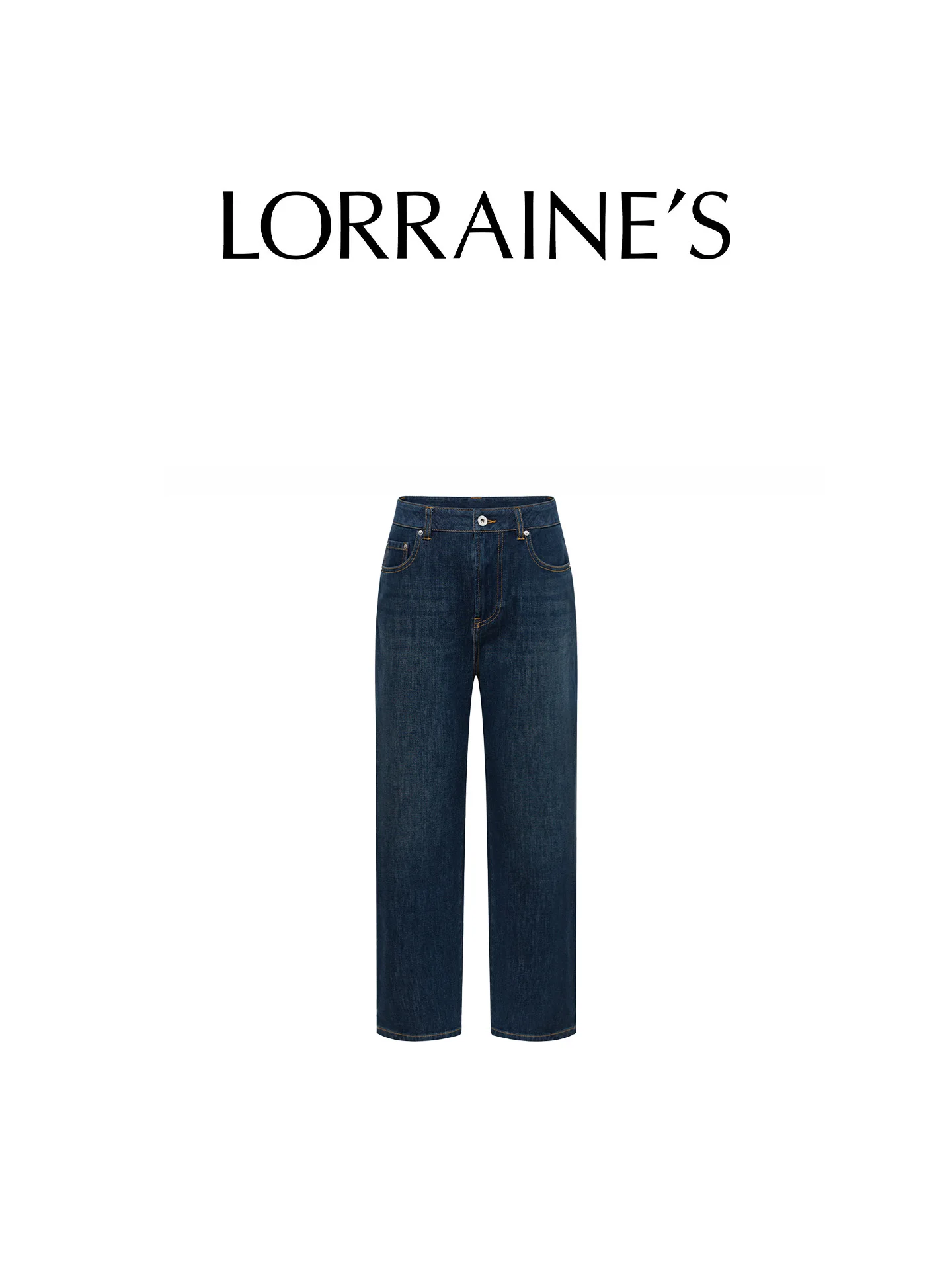 

LORRAINES Full Size Series Spring Summer Dry Four Way Stretch Water Wash Straight Leg Nine Tenth Jeans Casual Pants