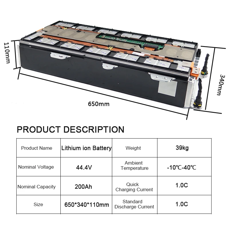 44.4v Catl 6S1P 12S1P 200ah 180ah  Energy Storage Electric Car Ev Power Modules Ev Nmc Battery Module