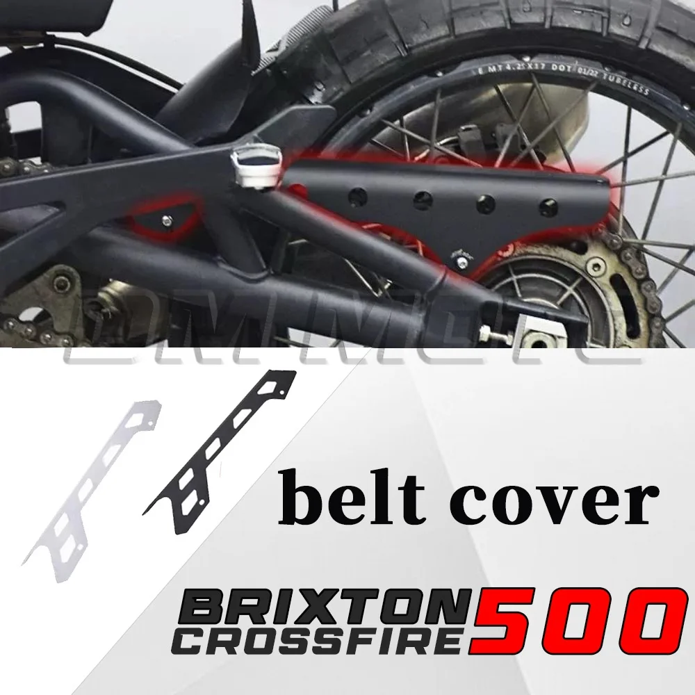 

Motorcycle stainless steel chain cover retro toothbrush case belt protector cover BRIXTON CROSSFIRE 500GK GK500 gk500 500gk