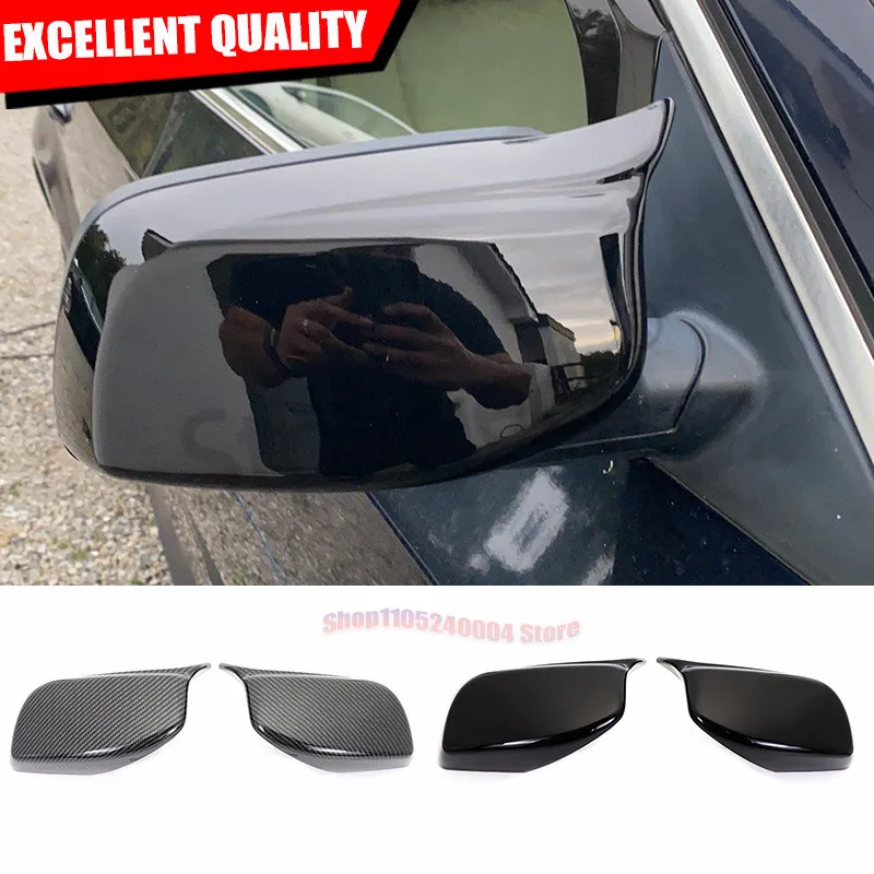 Complete M Style Car Side Rearview Mirror Cover Cap Trim For BMW 5 6 Series E60 E61 E63 E64 2003-2010 Rear View Mirror Caps