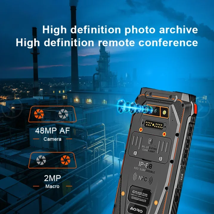 Aoro M5 5G IP68 กันน้ำ ผลิตโดย Celulares โทรศัพท์มือถือที่ทนทาน Octa Core สมาร์ทโฟนที่แข็งแกร่ง