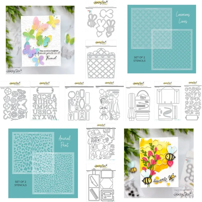 Script Monogram 3D Pop-Up Bag Metal Cutting Dies & Stencil Scrapbook Diary Decoration Stencil Embossing Template DIY Greeting