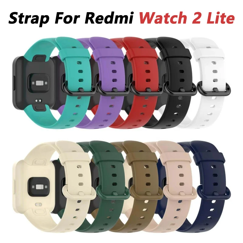 Pulseira de silicone para xiaomi mi watch 2 lite/redmi watch 2, pulseira para xiaomi mi watch 2 lite/redmi watch 2