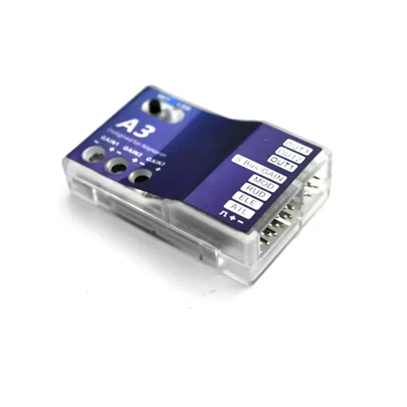 Hobby Eagle A3 V2/A3-L V2 controlador de vuelo de avión estabilizador giroscopio de 3 ejes para avión helicóptero de ala fija