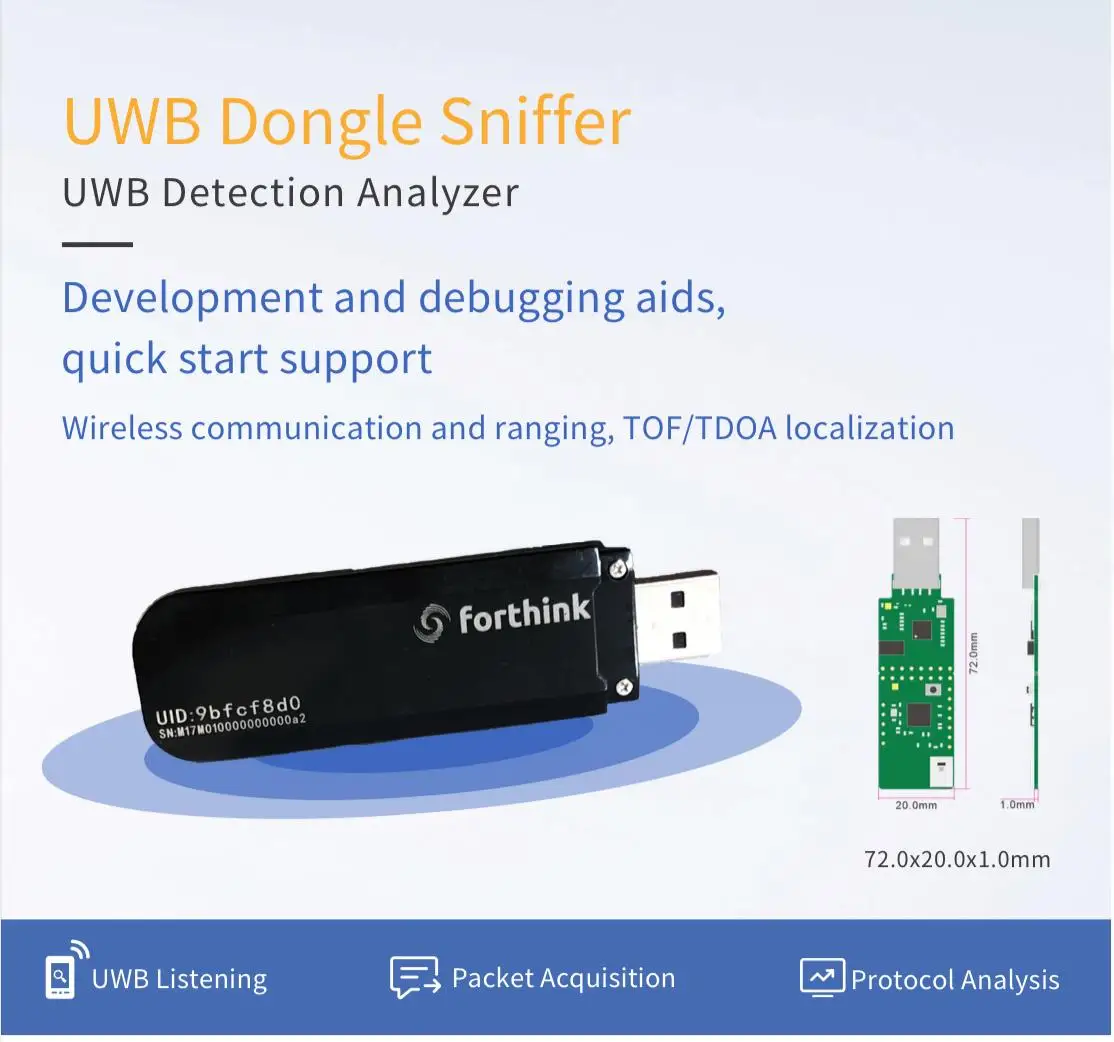 Heltec UWB Dongle renifleur UWB Module NXP NCJ29D5 IEEE802.15.4az analyseur de protocole d'esstimation de puissance