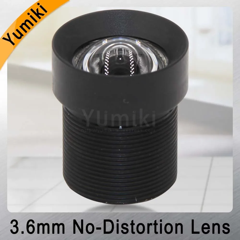 Yumiki 3.6mm Lens 1/2.3 Inch IR 72D HFOV No Distortion for Gopro DJI Phantom Drones Camera cctv lens