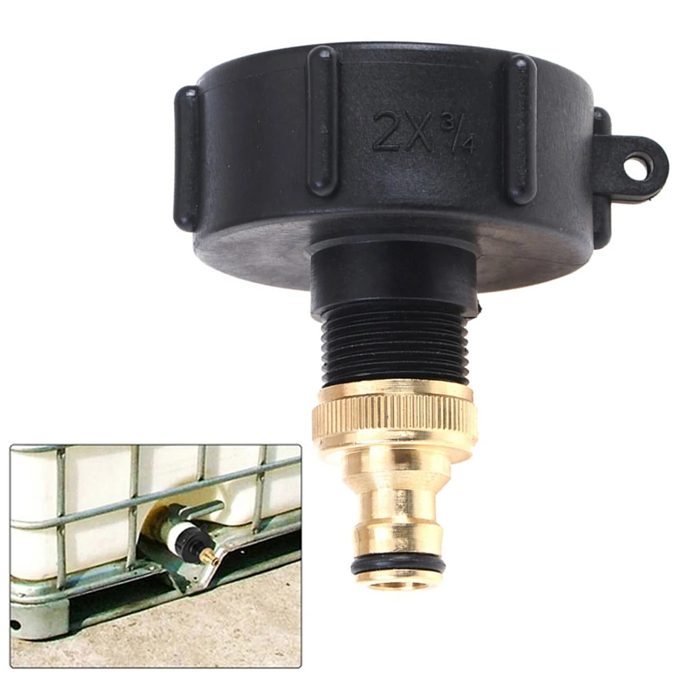 Adapter IBC Tank Connector 3/4 Threaded Connector Plastic+Brass S60X6 Threaded Cap Practical Replacement High Quality