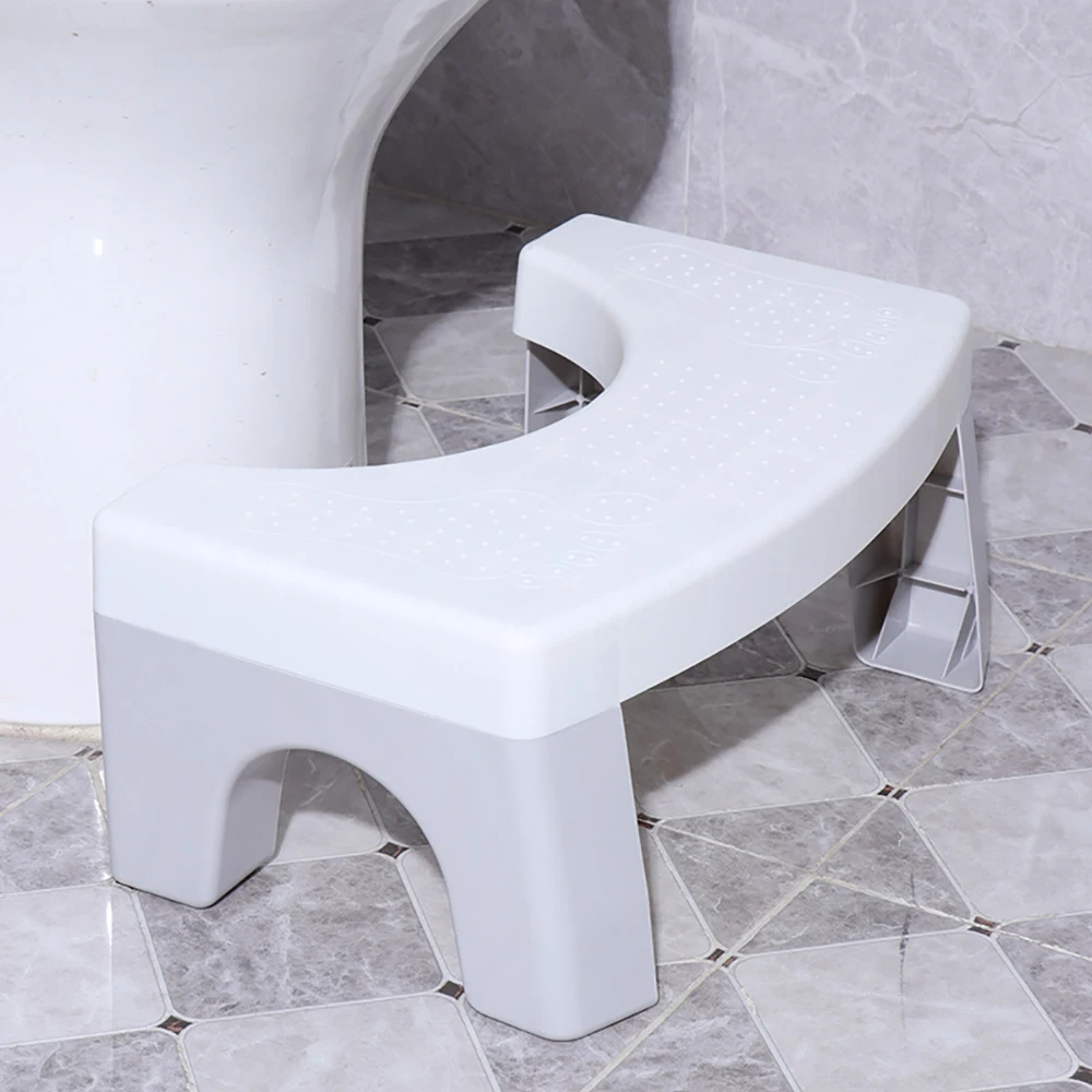 Foldable Toilet Squatty Step Stool Square Child Chair Foot Seat Rest Bathroom Potty Squat Aid Helper Anti-slip Heightened Tool