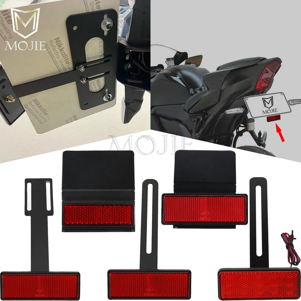 Dla Honda CBR125R CBR125RR CBR150R CBR250 CBR250R CBR250RR CBR300R CBR300RR uchwyt na tablicę rejestracyjną motocykla przedłużenie reflektora ogonowego