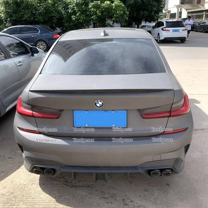 For BMW G20 G28 Spoiler P Style 2019 2020 2021 New 3 Series 320i 320li 325li 328i ABS Material Rear Trunk Lip Spoiler Wing