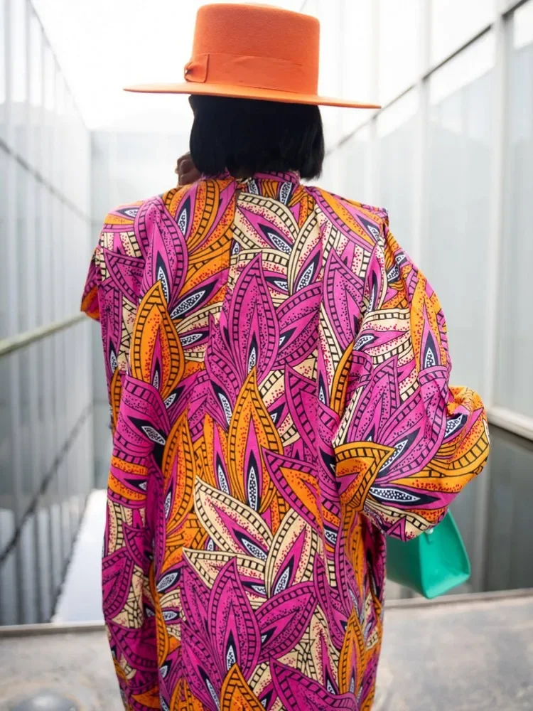 

2025 African Dresses for Women Tassels African Fashion Boubou Dashiki Ankara Outfits Evening Gown Abayas Printing Kaftan Robe