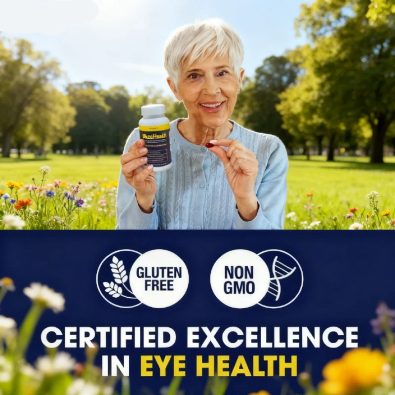 تركيبة Macuhealth Triple Carotene - تحتوي على لوتين، فيتامين العين للبالغين، تحسين صحة العين والعناية بالعين، 90 كبسولة جيلاتينية ناعمة