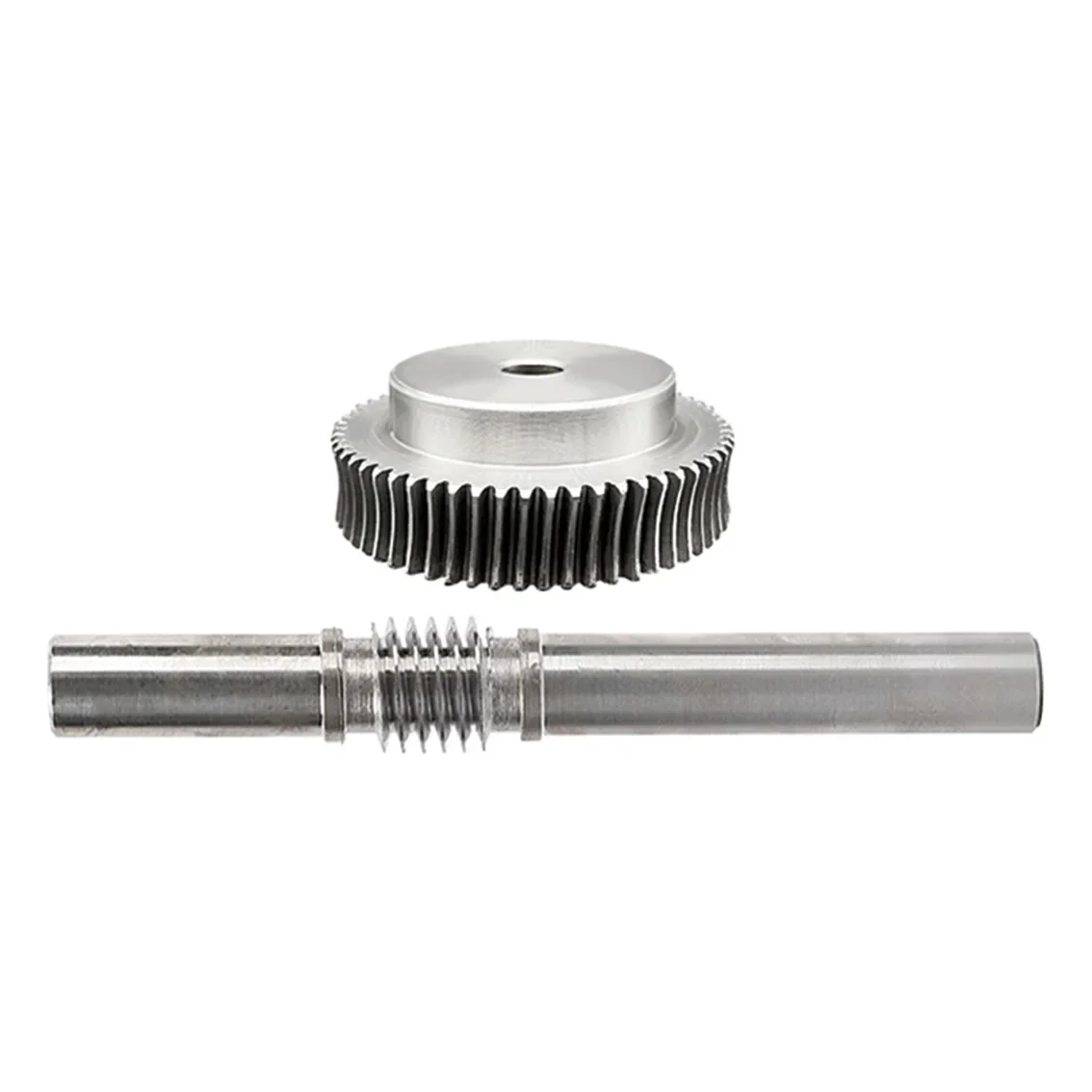 1M Carbon Steel Worm Gear Set 15-100 Tooth Holes and 6mm Gear + Worm Mechanical Transmission Hardware for CNC Router 3D Printer