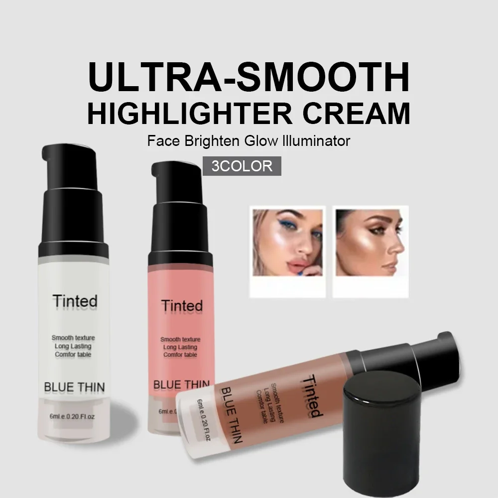 3가지 색상 패션 하이 글로스 하이라이터 파우더 스프레이 글리터 쉬머 스파클 메이크업 (얼굴 및 바디용) - 뷰티 하이라이트 스프레이