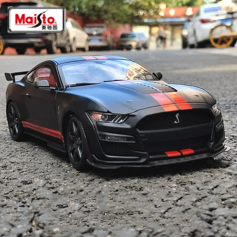 

Maisto 1:18 2020 Ford Mustang Shelby GT500, модель автомобиля из сплава, литая под давлением металлическая модель игрушечного автомобиля, коллекция высокой имитации, подарок для детей
