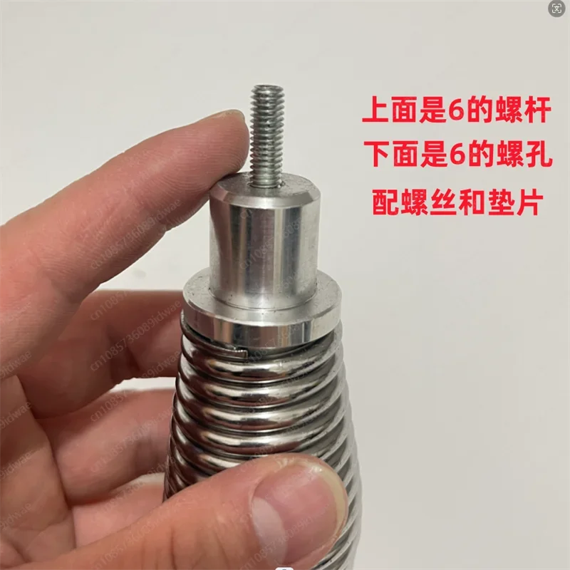 

Auto and motorcycle accessories Metal spring, car antenna flagpole anti-scratch and anti-collision Iron spring seat M6 screw