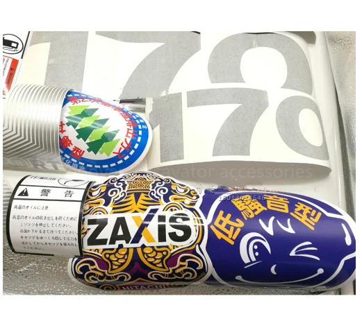 

For Hitachi ZAX200-5A Whole Set Sticker ZAX70-5A Sticker ZAX120-5G ZAX130-5A ZAX240 -5G Stickers Excavator Parts High Quality