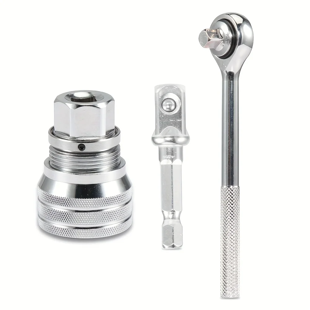 Adjustable Universal Socket Wrench Grip Adapter  Universal Sleeve 3/8 Inch 10-19mm Hex Head Nuts And Bolts Driver Tool