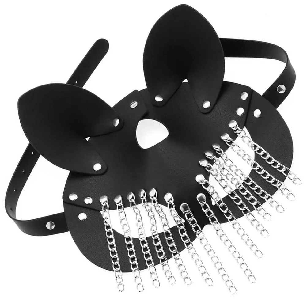 

Gothic Steampunk Pu Mask For Cosplay Halloween Party Masquerade Festival Costume Women Decorative Eye Mask Prop