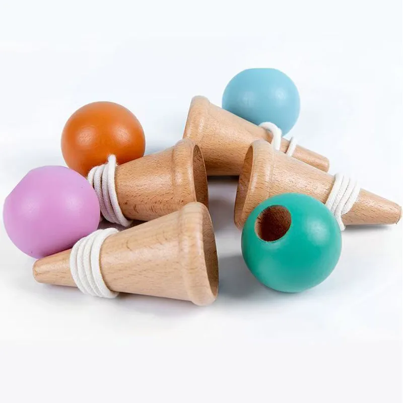 Tasse et balle en bois de haute qualité, jeu de compétences amusantes, Coordination œil-main, cadeaux pour soulager le stress et l'anxiété