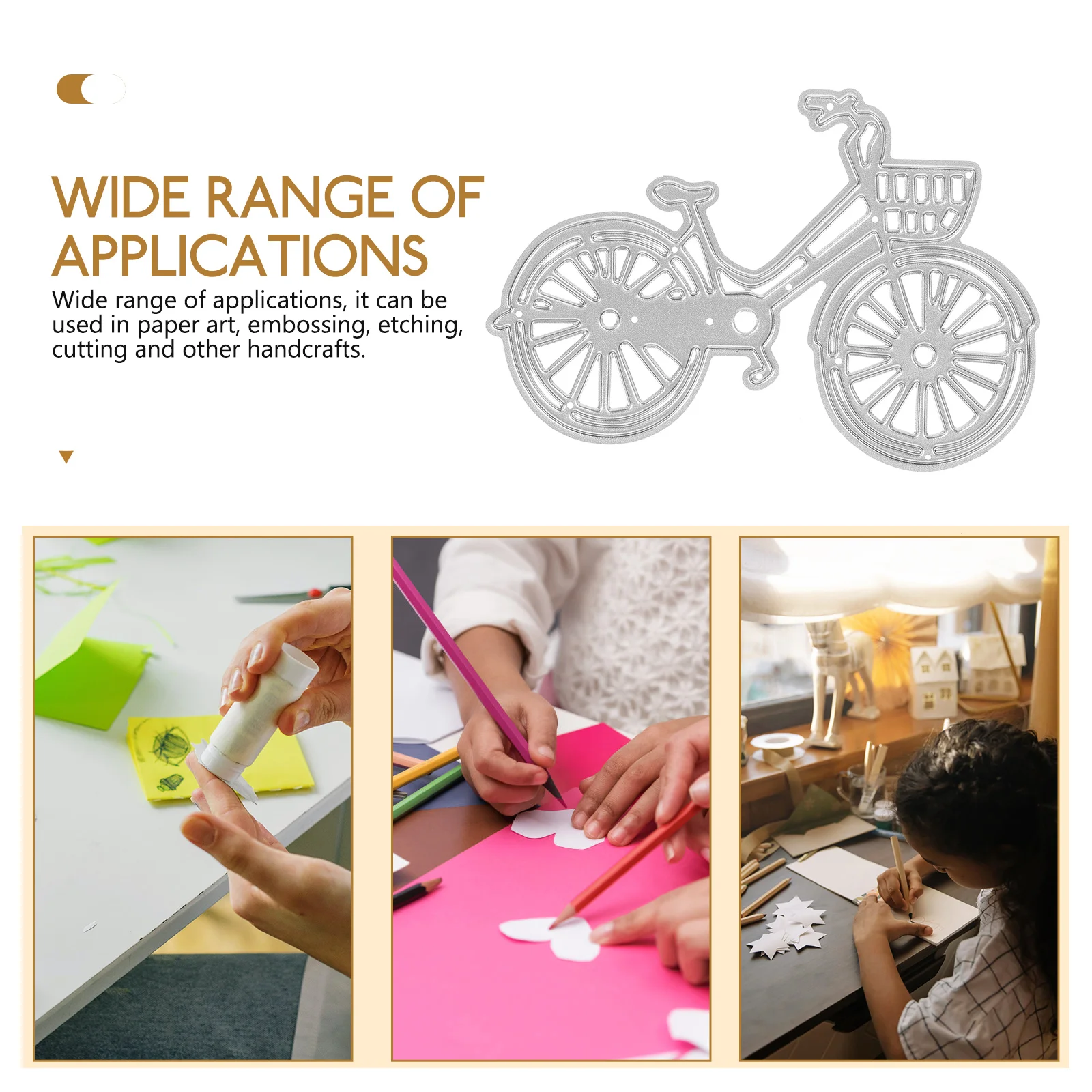 

Mini Bicycle Metal Cutting Die Scrapbooking DIY Photo Album Molds Paper Craft Home Storage Decor Tools