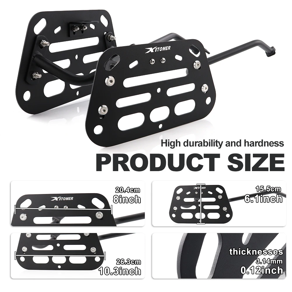 Motorcycle Side Luggage Rack Pannier Racks Saddlebag Support Racks NINJA400 / Z400 2019 2020 2021 2022 2023 2024 For Kawasaki