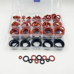 Rubber Silicone O-ring Gaskets Seal Ring Sealing Washer Red VMQ Oring Nitrile NBR Faucet Valve Waterproof Insulated O Ring kit