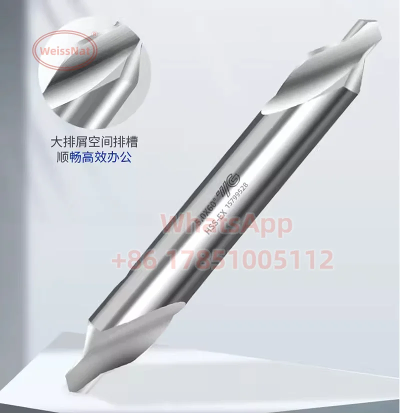 

YG-1 DV301 HSS-EX Center Drill D1.0 D1.5 D2.0 D3.0 D4.0 D5.0 M42 HSS 60Degrees Center Drill Type A Center Drill