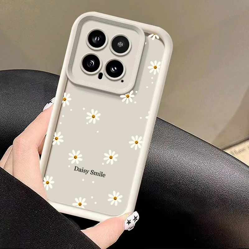 Daisy Smile Soft Silicone Case For Xiaomi Mi 13 12 11 Lite 5G 14 13T 12T 12X Poco M6 X6 X5 X3 F5 F6 Pro Shockproof Bumper Cover