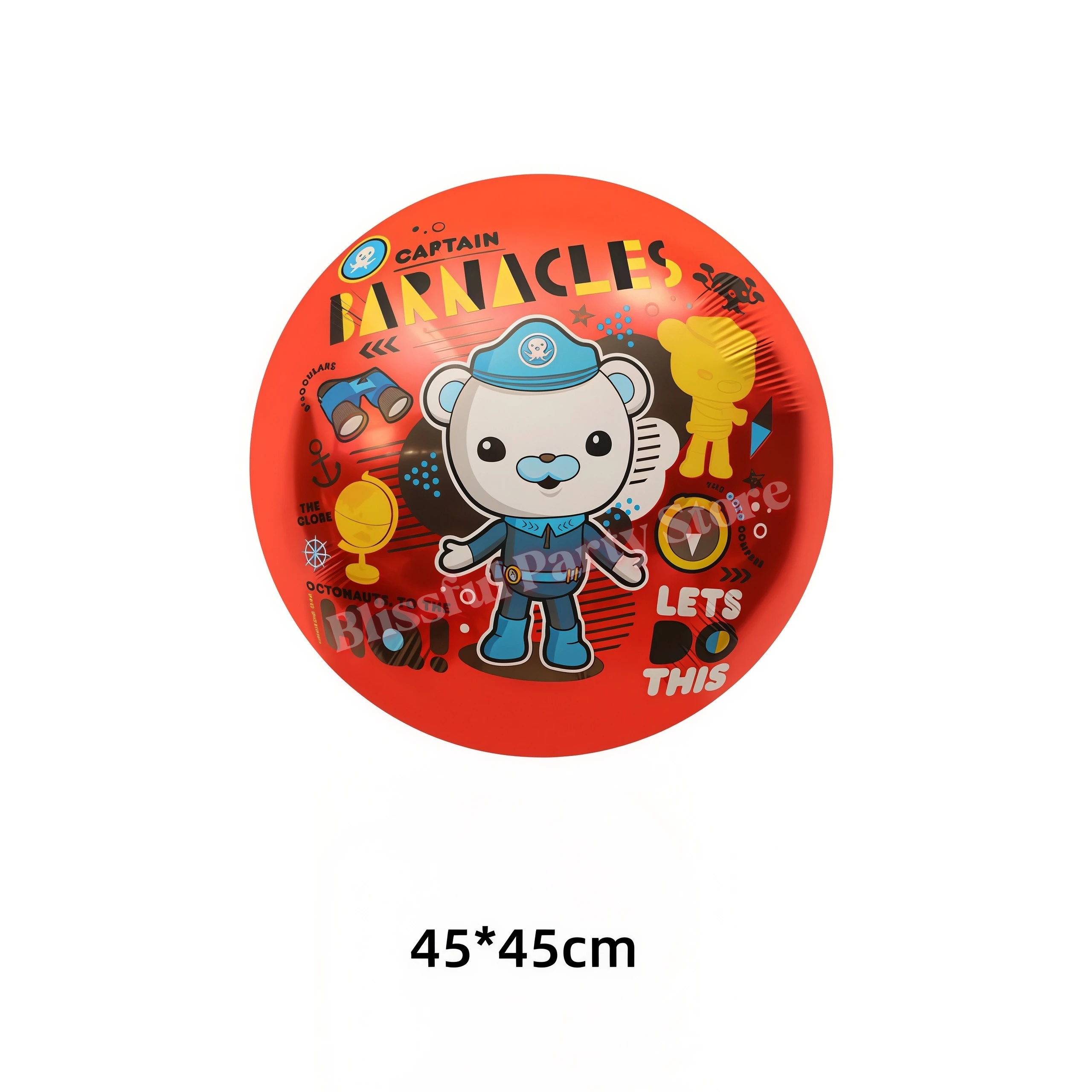 O-Octonauts Kinder Geburtstagsparty Dekoration Aluminiumfolie Ballon Kapitän Pirat Pinguin Peso Globos Baby Shower Deko Zubehör – Detail 9