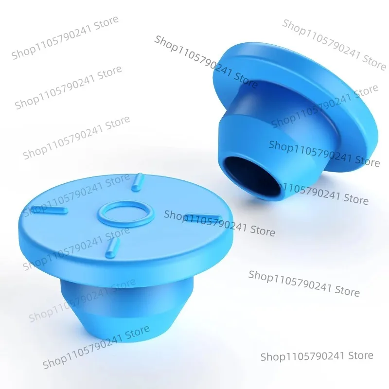 100Pcs Self Healing Injection Port 13mm 20mm Butyl Rubber Stopper Flip Off Cap For Glass Vial Mushroom Liquid Culture Jar