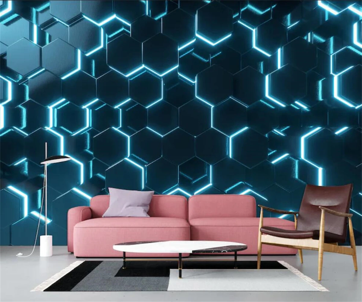 beibehang Customize bedroom living room decorative paintings waterproof environmentally friendly geometric background wallpaper