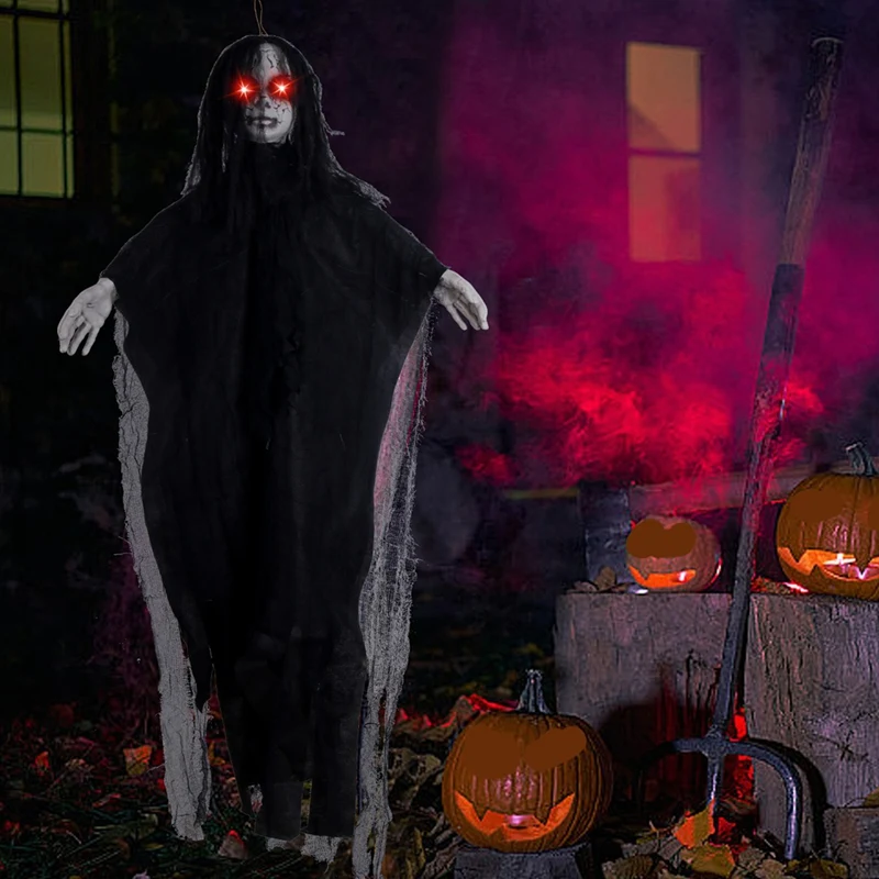 

Enjoy New Halloween Horror Skull Partys Decorations Hanging Floating Ghosts On The Wall Outdoor Yard Scary Halloween Decorations