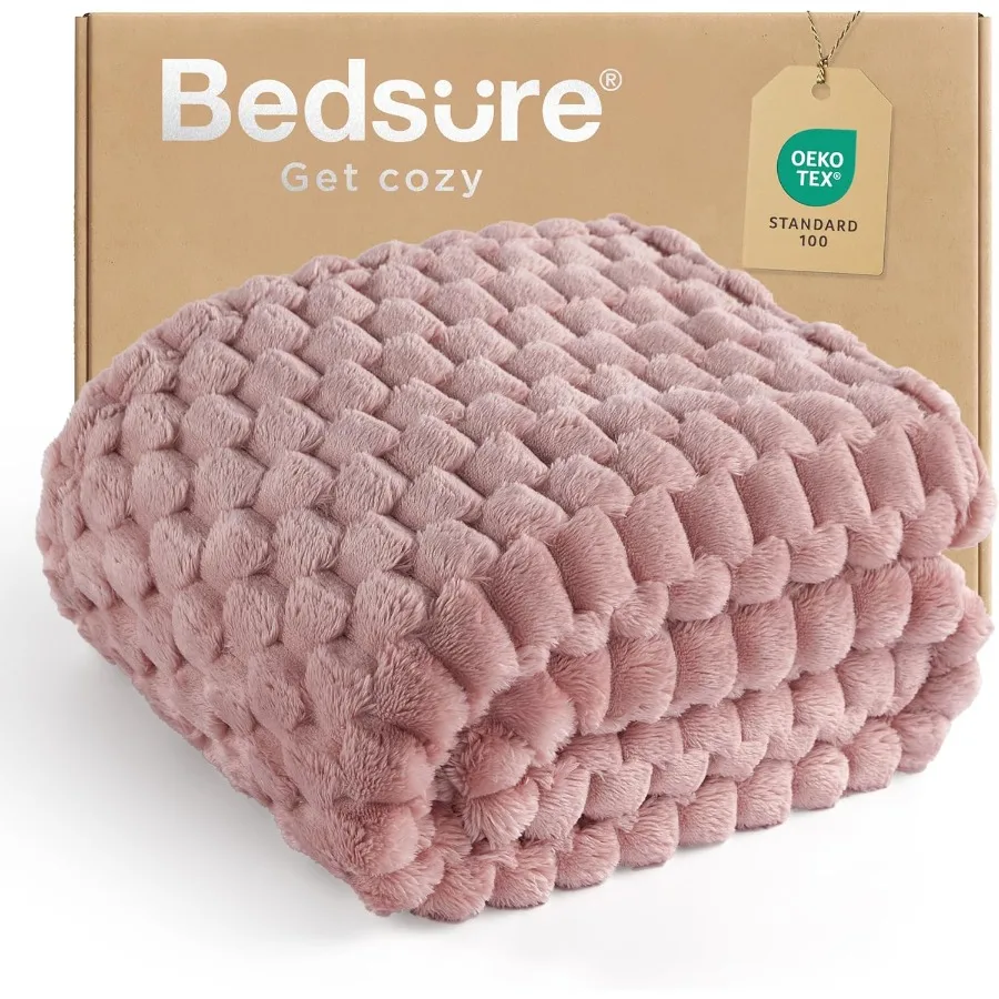 

Pink Throw Blanket for Couch 350GSM Soft Cozy Throw Blankets for Bed Home Room Decor Gentle Soft Cute Fleece Birthday Gifts for