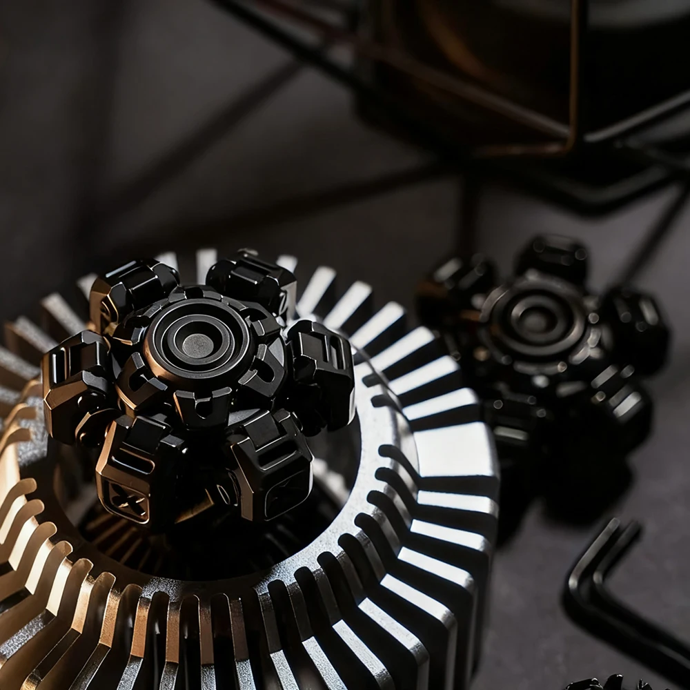 FUSHI EDC MACHINARIUM-X Fidget Spinner Otwarty Gyroskop Paznokciowy Zabawka Antystresowa Fidget Toy dla Dorosłych Oryginalne Projekty Gadżet Redukujący Lęk
