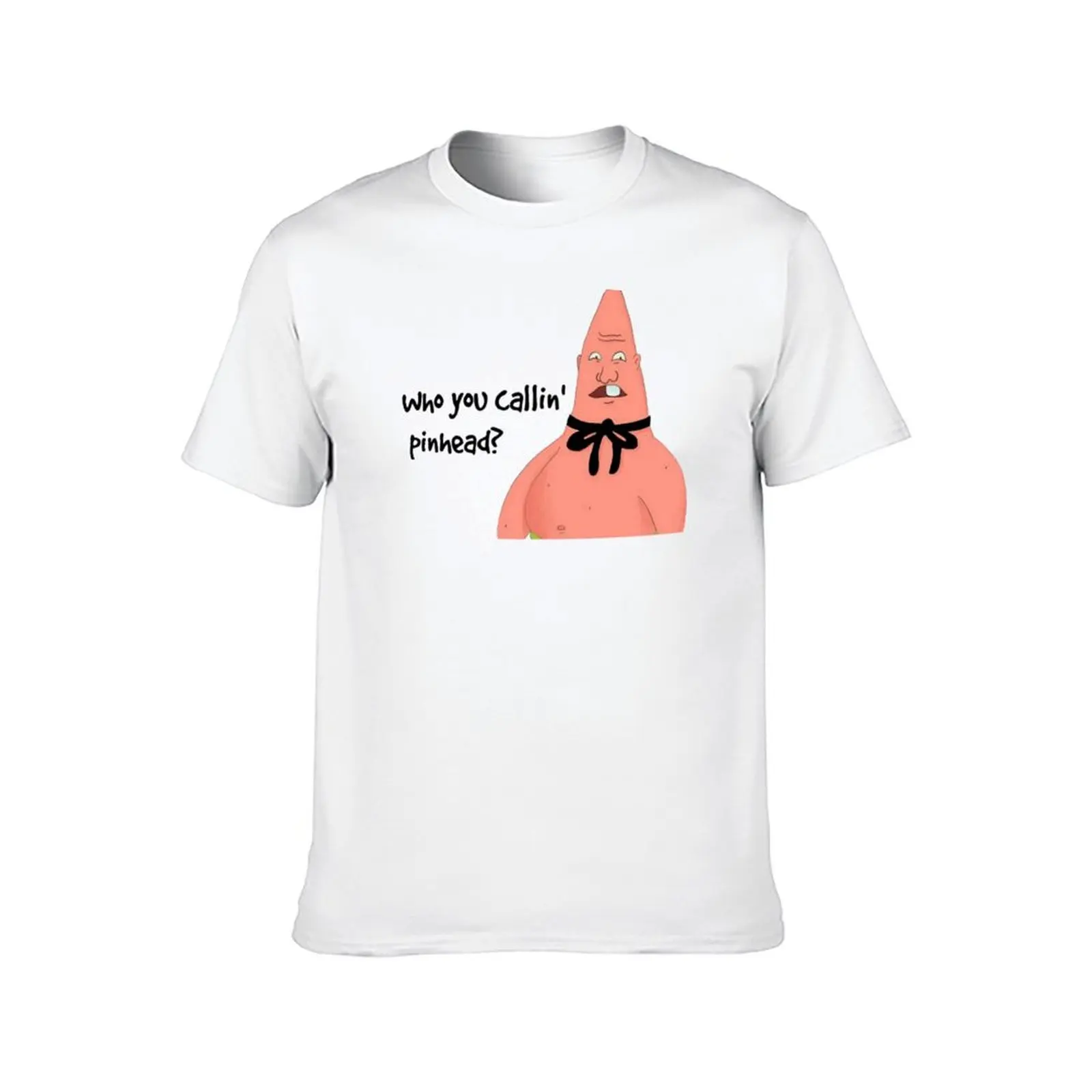 spongebob pinhead larry T-Shirt graphic tee shirt street wear mens plain t shirts