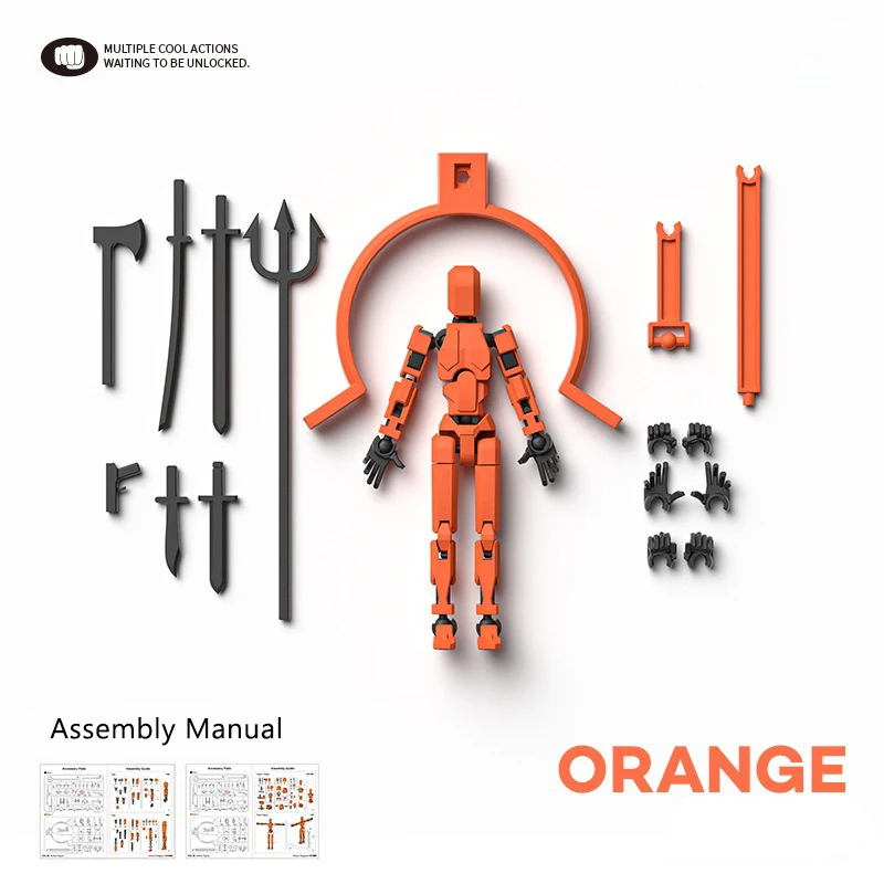 Mehrgelenkiger Beweglicher Formwandler-Roboter mit Magnetischer Anziehung, 3D-Gedruckte Schaufensterpuppe, 13 Actionfiguren, Spielzeug, Ornamente, Geschenke
