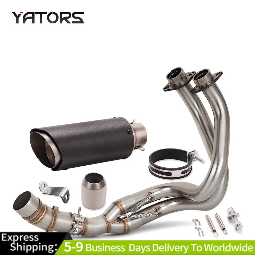 

Full Exhaust System Header Muffler Slip on For Kawasaki Ninja 650 Z650 2012-2023 Exhausts Pipes