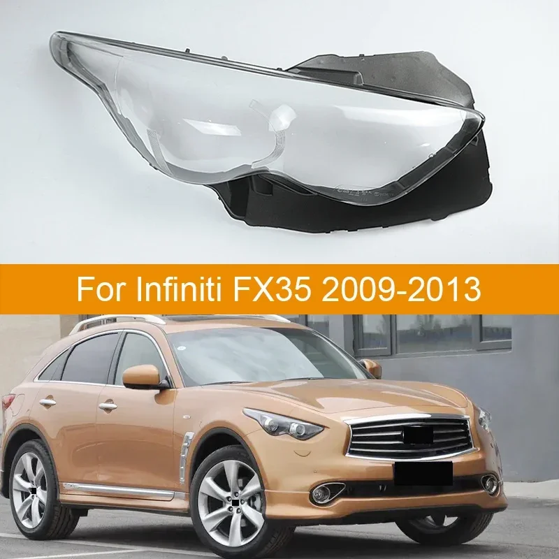 

For Infiniti FX FX35 FX37 FX50 2009 2010 2011 2012 2013 Car Headlight Headlamp Light Lampshade Glass Lens Case Shell Cover