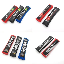 Nylon Embroidery Fashion Badge Car Seat Belt Cover Shoulder Pad For Honda SPOON TYPER MUGEN JDM Initial D Racing Car Accessories