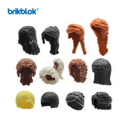 10 PCs/Lot MOC Hairs Building Blocks Toys for Brick Figures DIY Accessories Man Woman Girl Boy