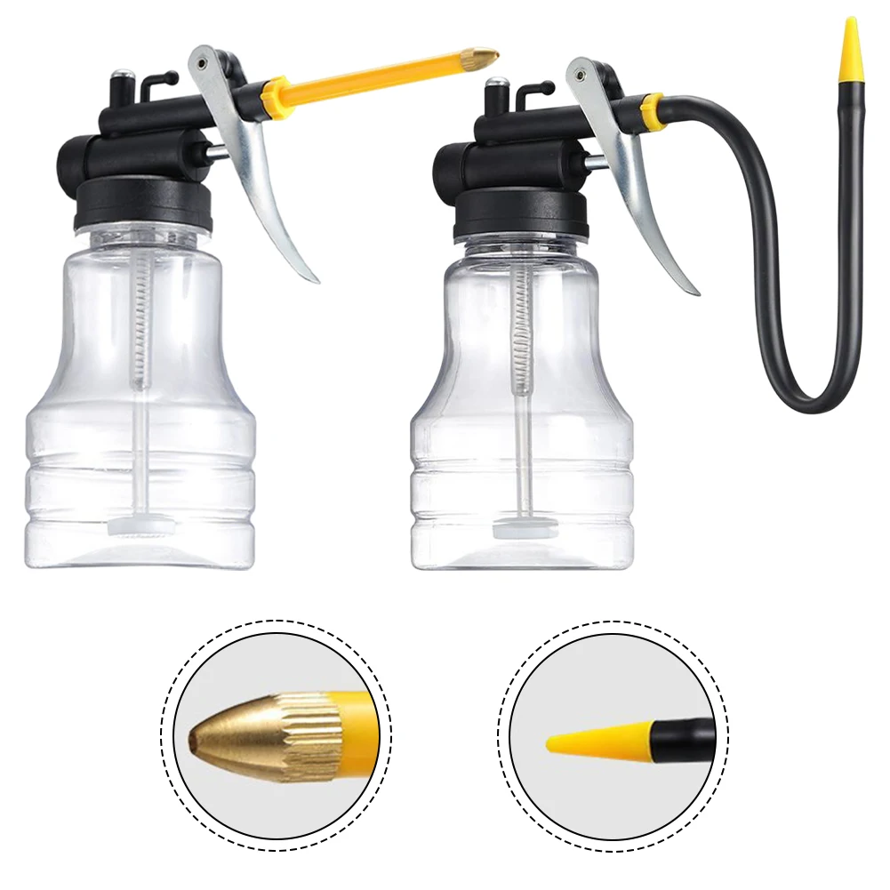 Oil Tank Filler High-pressure Oil Pot Bottle Transparent Snow Foam Spraying Bottle Oil Can Machine Extended Hose Car Repair Tool