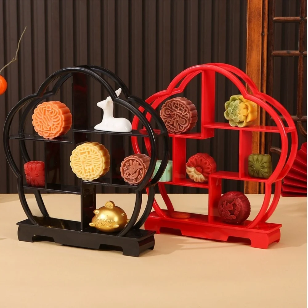 Creative Plastic Wedding Pastry Stand Multi-Tier Chinese Style Display Stand Antique Dessert Plate Graduation Party