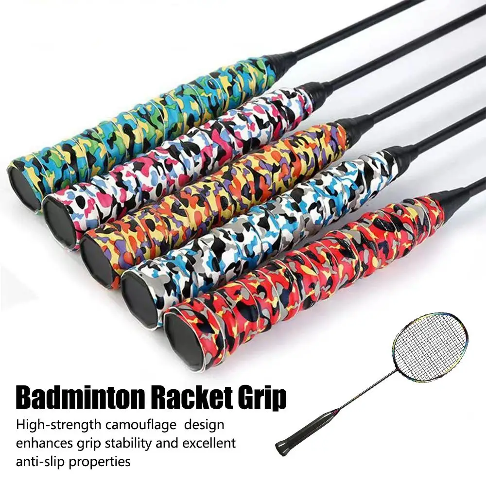 

Лента для захвата ракетки для бадминтона, многоцветная лента для ракетки, впитывающая пот, противоскользящая лента, мягкая