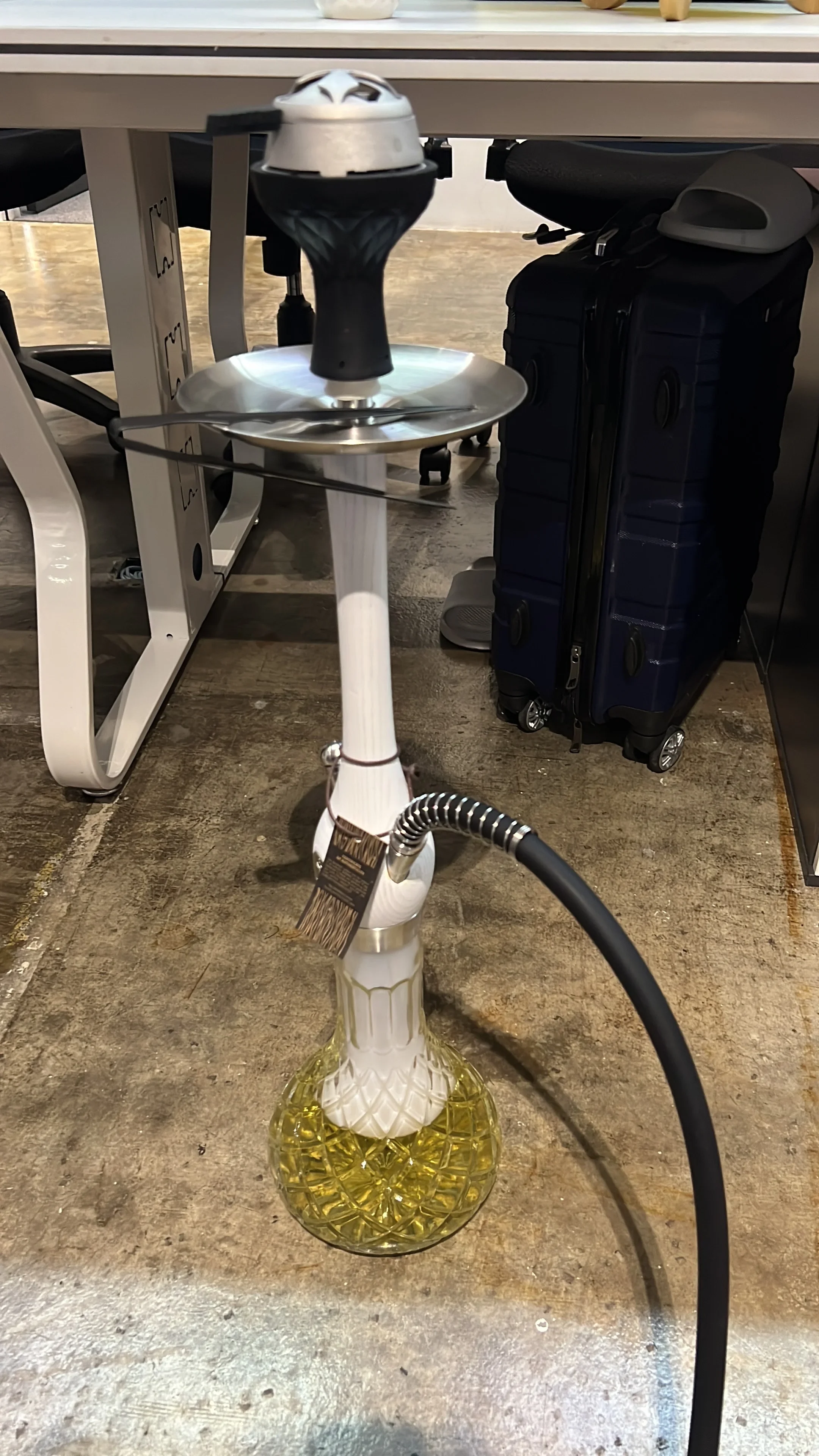 مجموعة الشيشة الشيشة 65 سنتيمتر 304 الفولاذ المقاوم للصدأ كبير الشيشة التدخين مجموعة الشيشة الروسية مع زجاجة