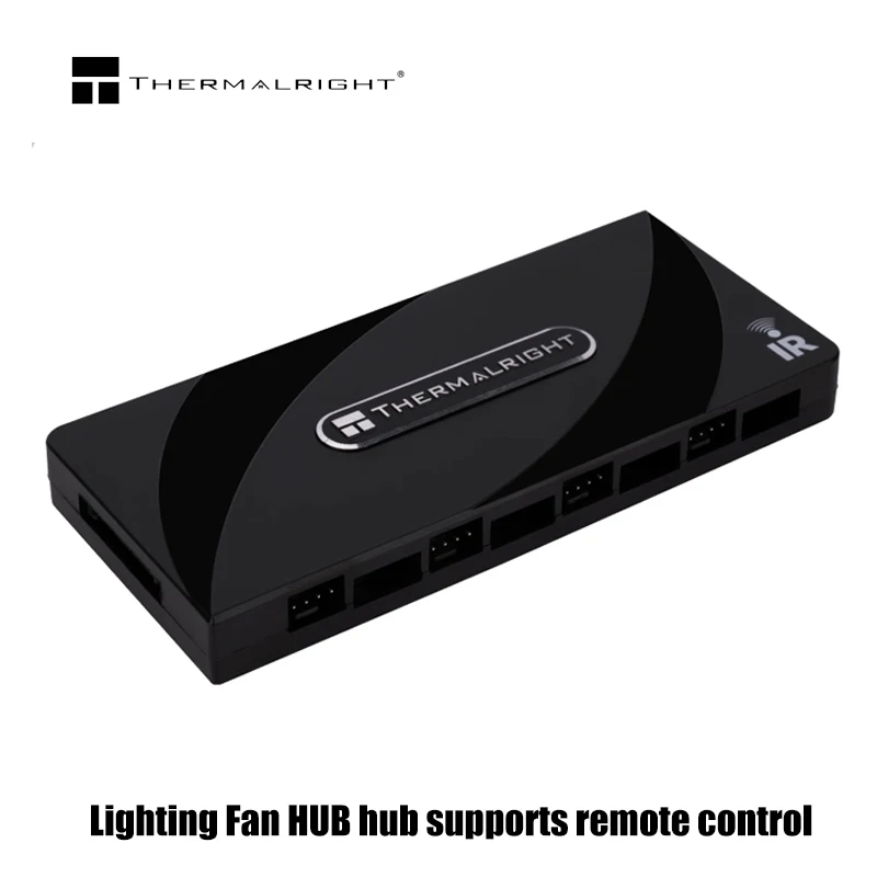 Thermalright 1 à 8 4 broches PWM + 3 broches + 5V ARGB ventilateur Hub IR télécommande séparateur SATA puissance PC adaptateur d'extension de refroidissement