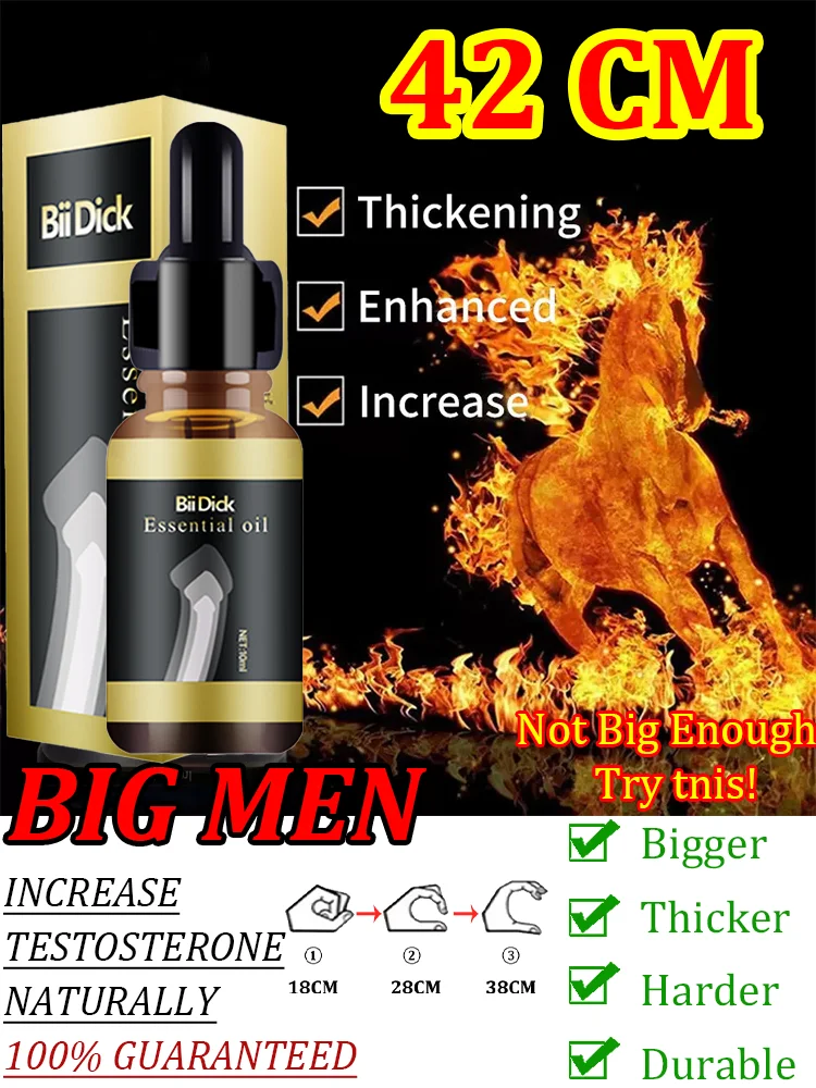 Penis Permanent Thickening Growth Erection Enhance Man Massage Enlargement Oils  Natural Big Cock Oil