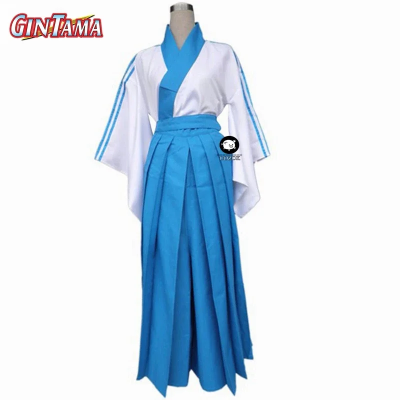 New Free Shipping Gintama Shimura Shinpachi Cosplay Costume For Halloween Kids and Adult Costume