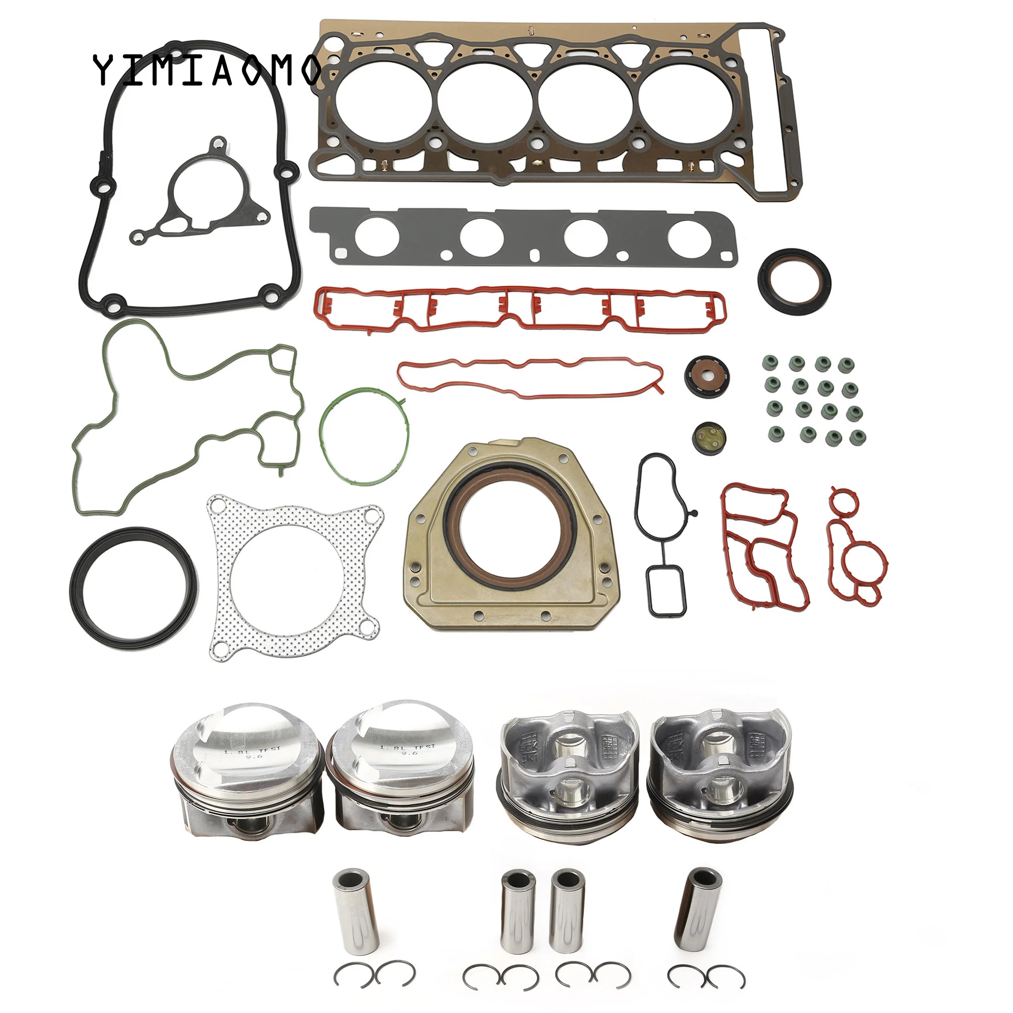 

06H103383AC Engine Gasket And Piston Oversize 0.25MM Repair Kit For Audi A3 A4 A5 VW Passat Skoda Octavia Seat Toledo 06J198151H