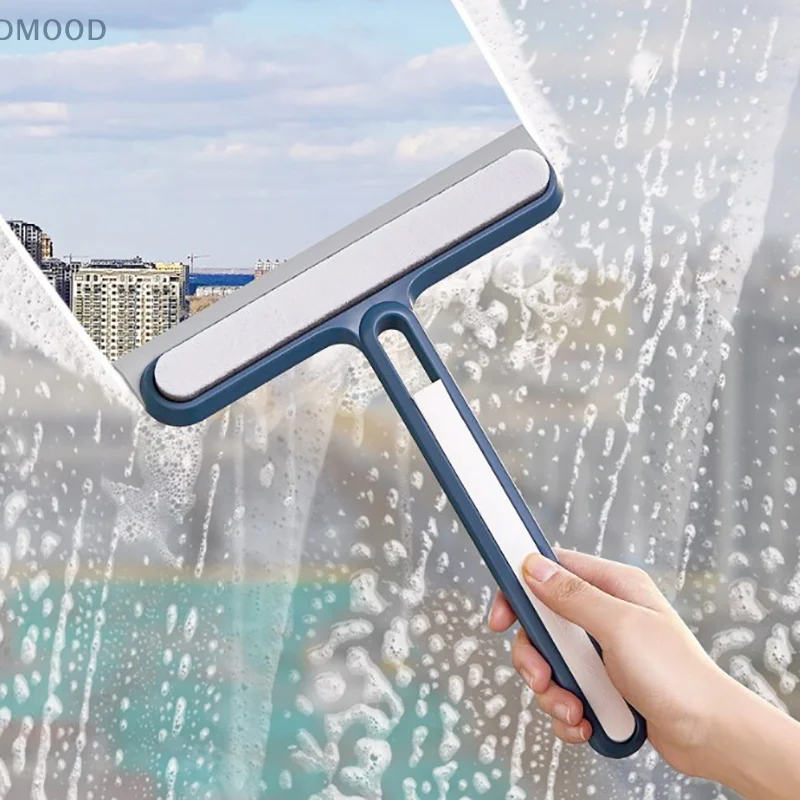 1 قطعة ممسحة سيليكون الزجاج مكشطة زجاج السيارة الأمامي تنظيف مكشطة يمكن استخدامها لتنظيف زجاج السيارة ويندوز الحمام المطبق